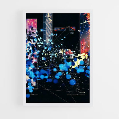 ap-generative art-4 cadre Blanc