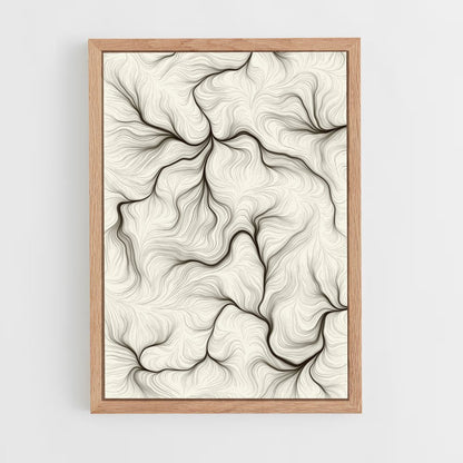 ap-generative art-5 cadre Bois clair