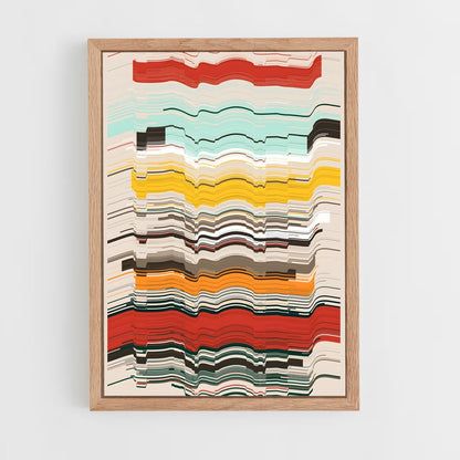 ap-generative art-6 cadre Bois clair