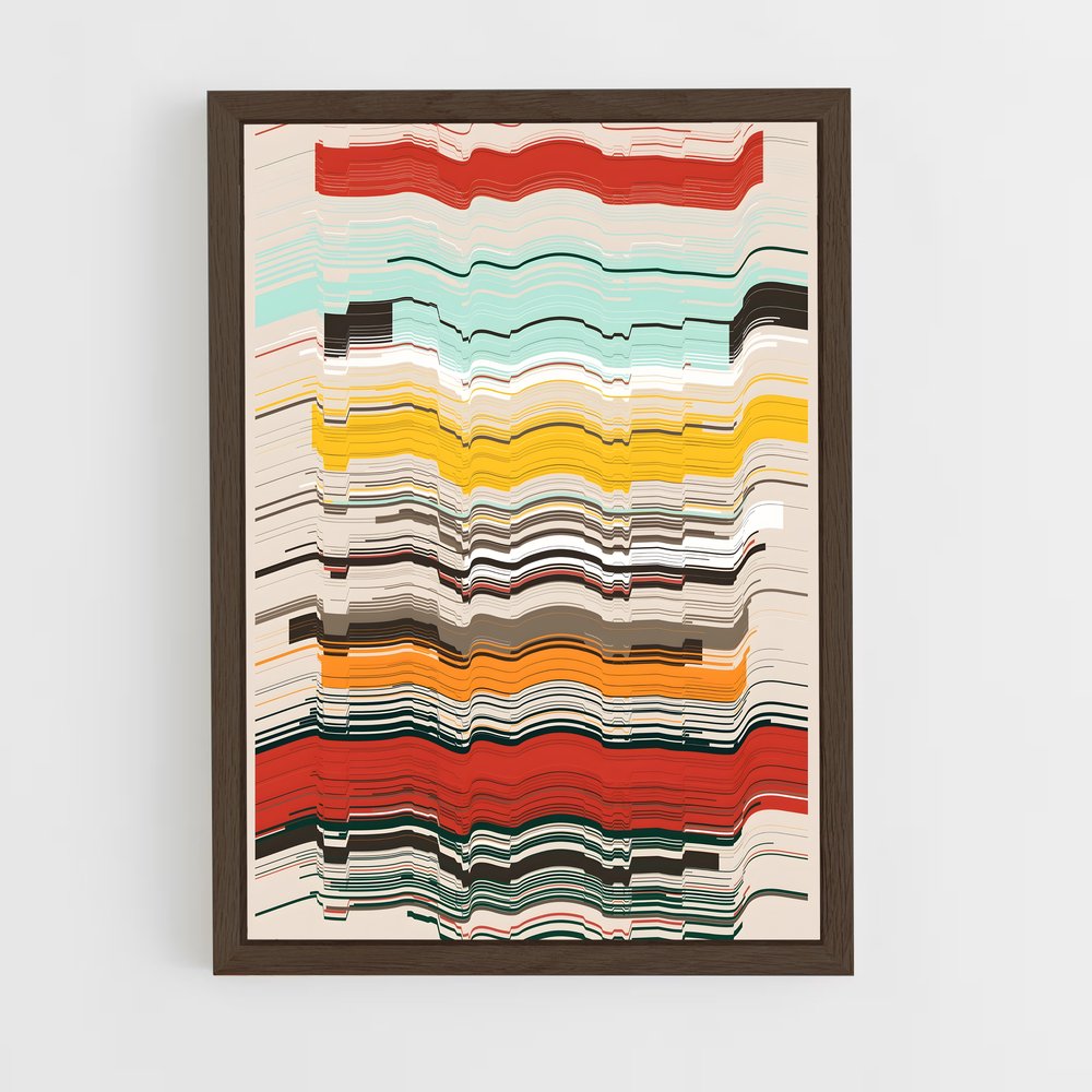 ap-generative art-6 cadre Bois foncé