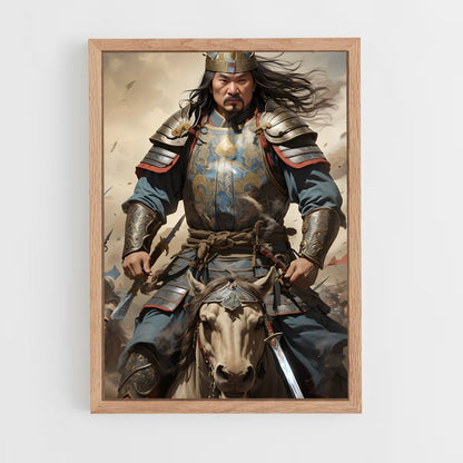 ap-genghis khan-11 cadre Bois clair