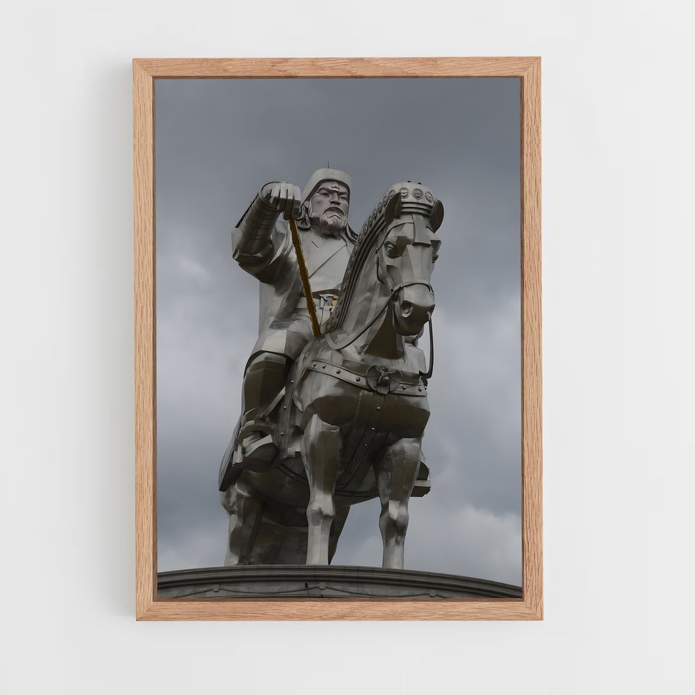 ap-genghis khan-12 cadre Bois clair