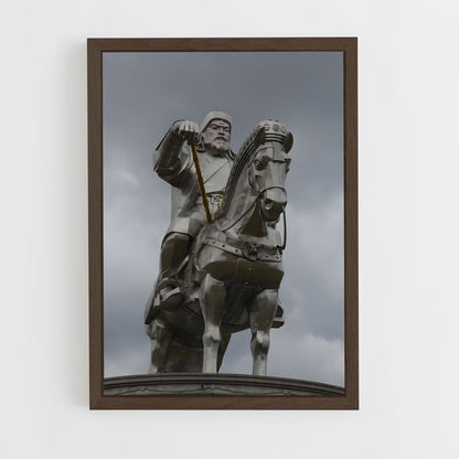 ap-genghis khan-12 cadre Bois foncé