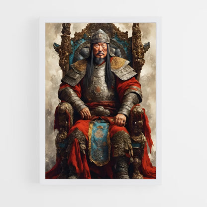 ap-genghis khan-13 cadre Blanc