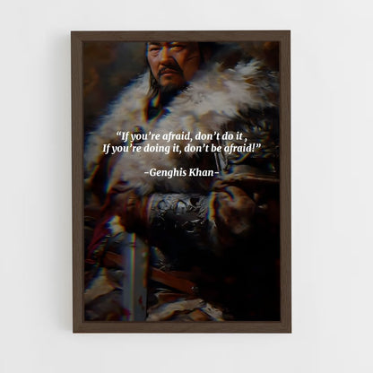 ap-genghis khan-3 cadre Bois foncé