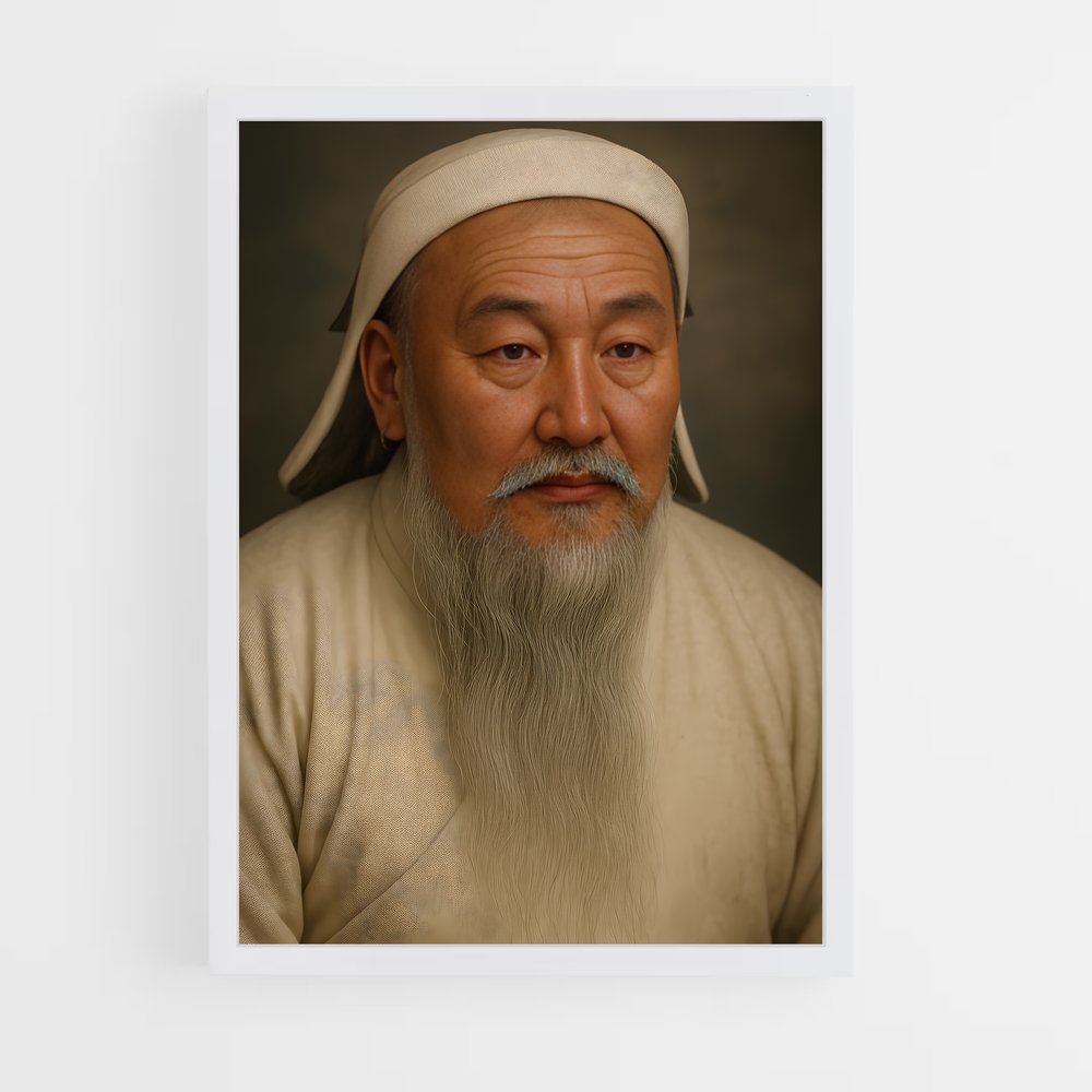 ap-genghis khan-5 cadre Blanc