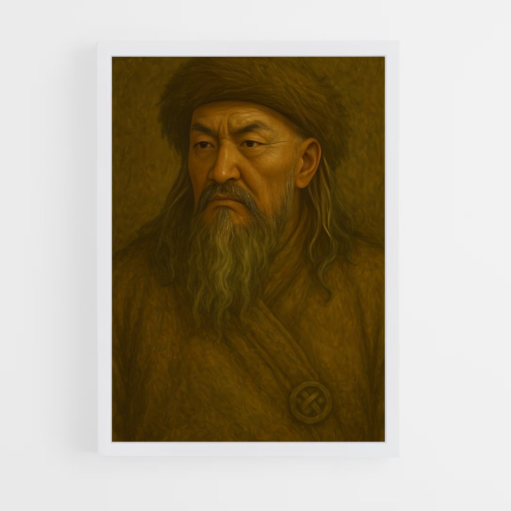 ap-genghis khan-6 cadre Blanc