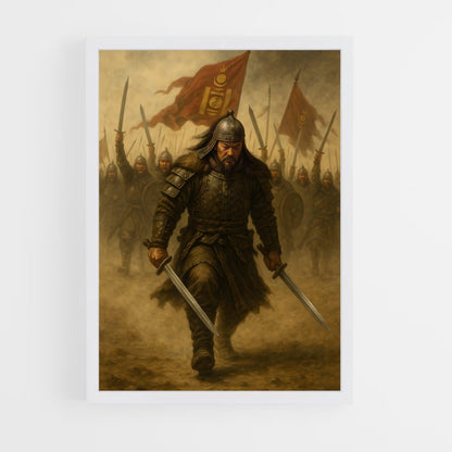 ap-genghis khan-9 cadre Blanc