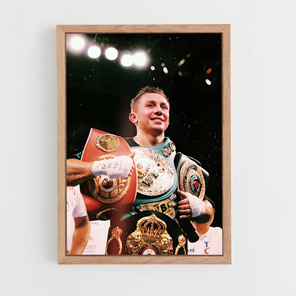 ap-gennady golovkin-4 cadre Bois clair