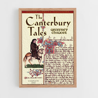 ap-geoffrey chaucer-1 cadre Bois clair