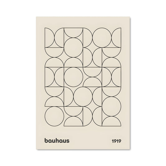 Poster Geometric Black & White