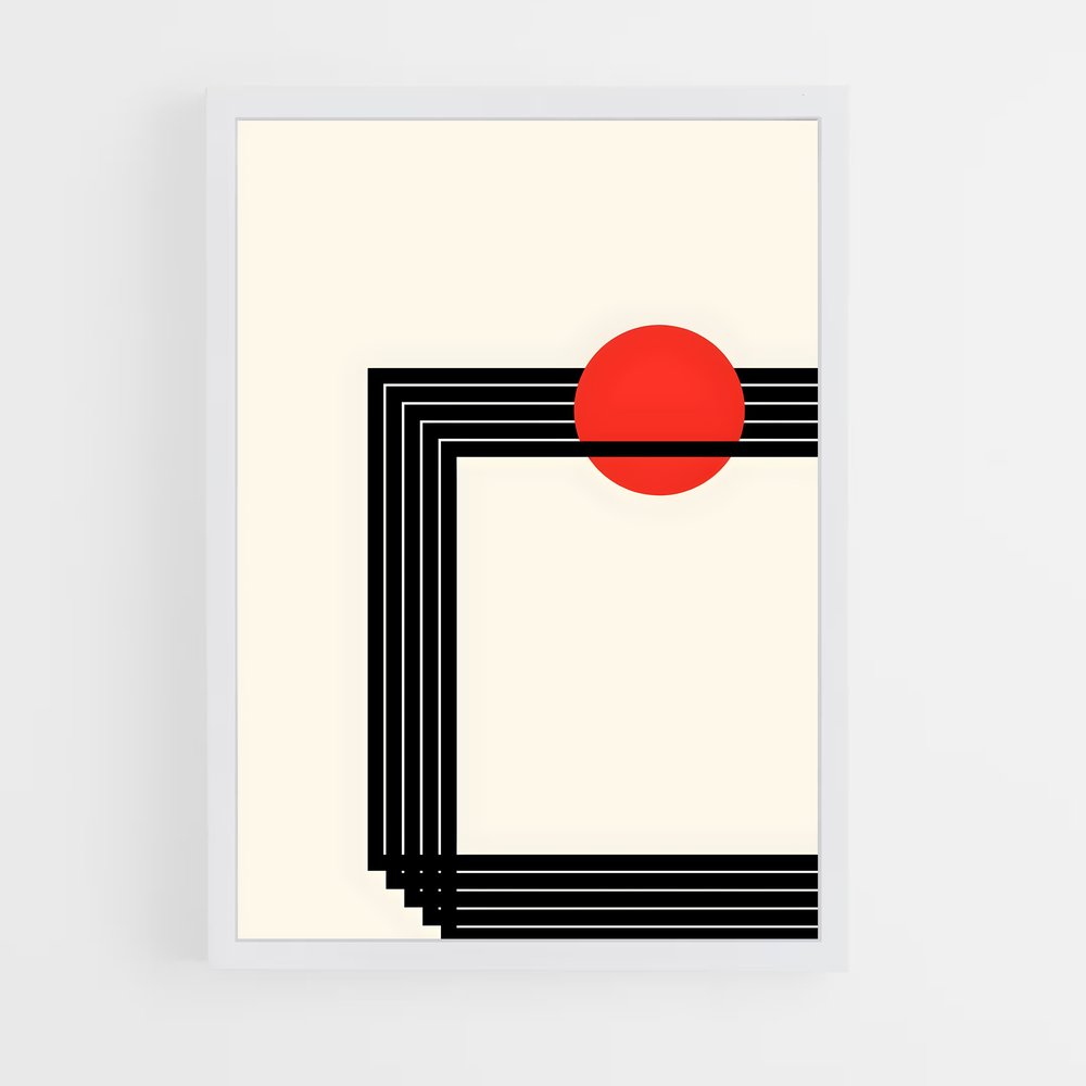 ap-geometric-10 cadre Blanc