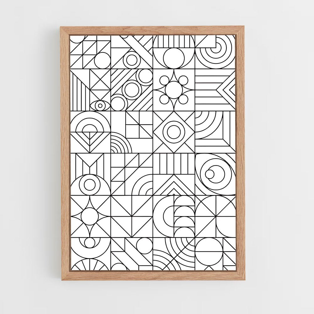 ap-geometric-2 cadre Bois clair