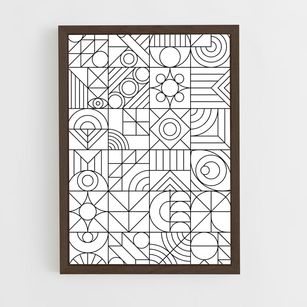 ap-geometric-2 cadre Bois foncé