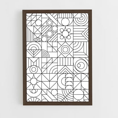 ap-geometric-2 cadre Bois foncé