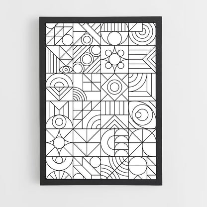 ap-geometric-2 cadre Noir