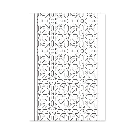 Poster Labyrinthe Géométrique