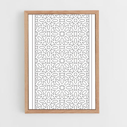 ap-geometric patterns-1 cadre Bois clair