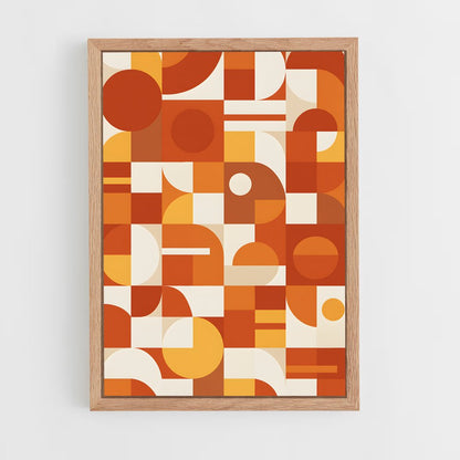ap-geometric shapes-3 cadre Bois clair