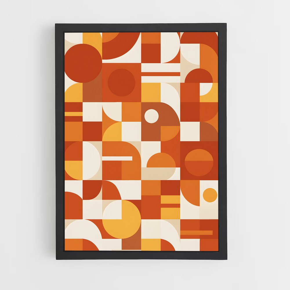 ap-geometric shapes-3 cadre Noir