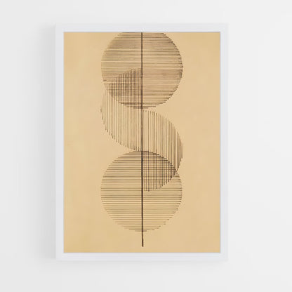 ap-geometric shapes-4 cadre Blanc