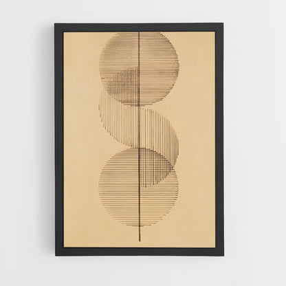 ap-geometric shapes-4 cadre Noir