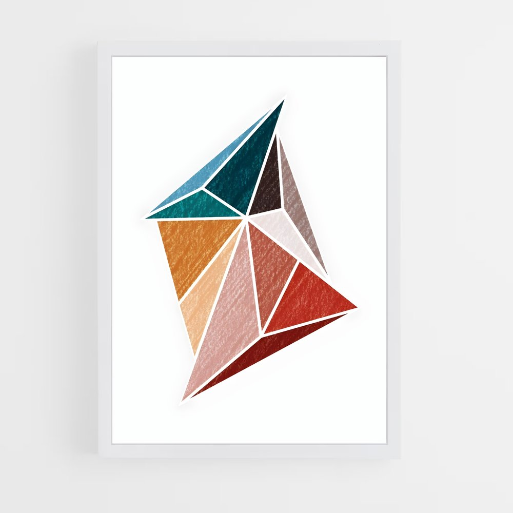 ap-geometric shapes-5 cadre Blanc