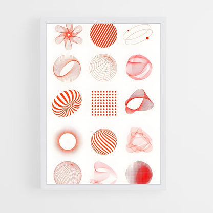ap-geometric shapes-7 cadre Blanc