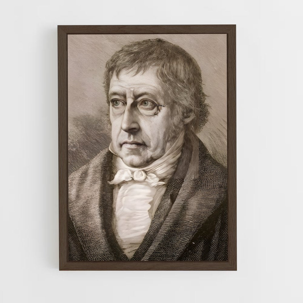 ap-georg wilhelm friedrich hegel-1 cadre Bois foncé