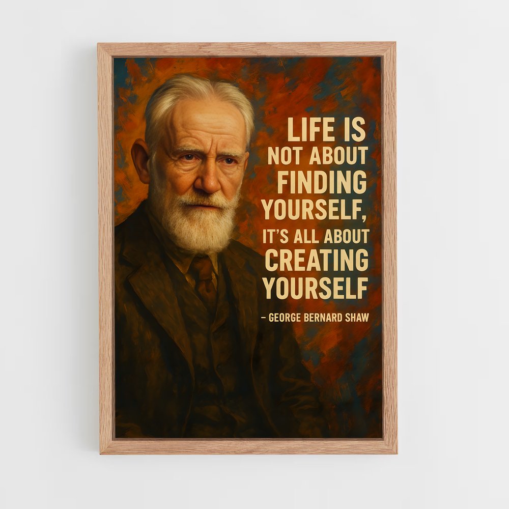 ap-george bernard shaw-1 cadre Bois clair