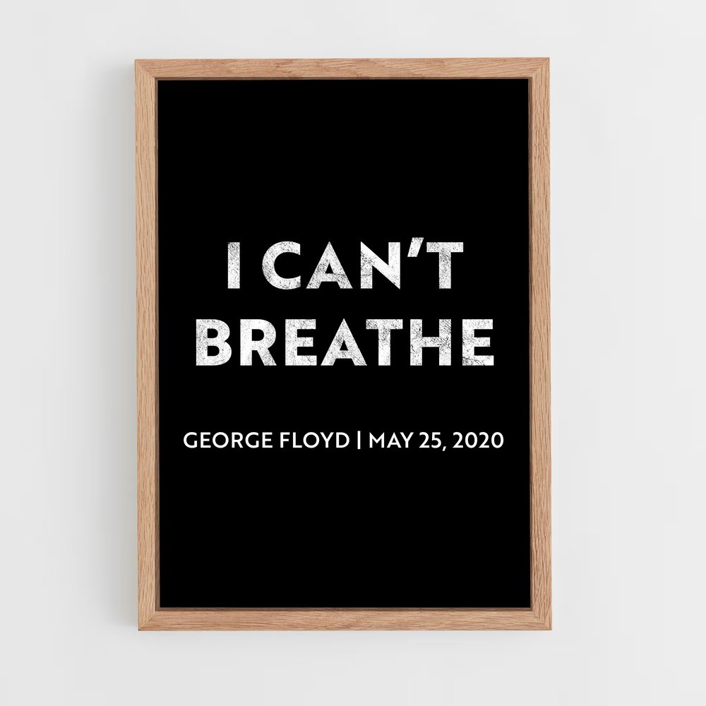 ap-george floyd-4 cadre Bois clair