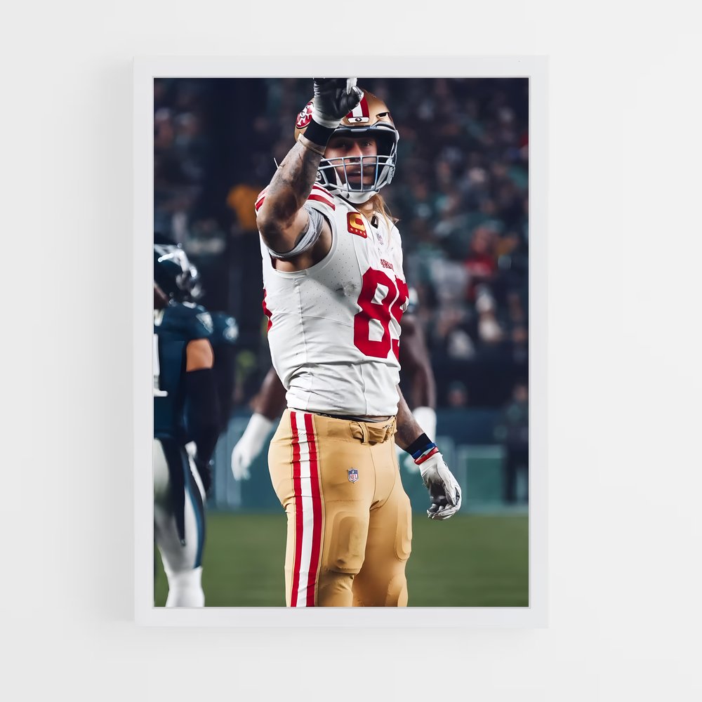 ap-george kittle-3 cadre Blanc