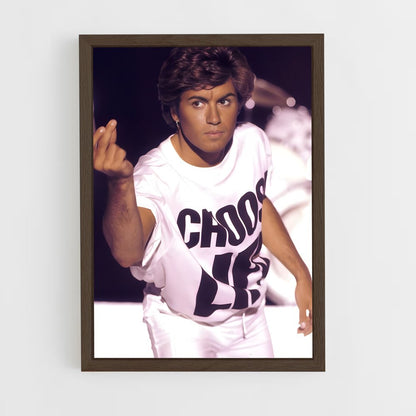 ap-george michael-2 cadre Bois foncé