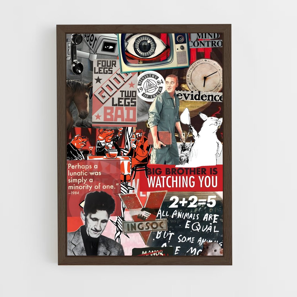 ap-george orwell-1 cadre Bois foncé