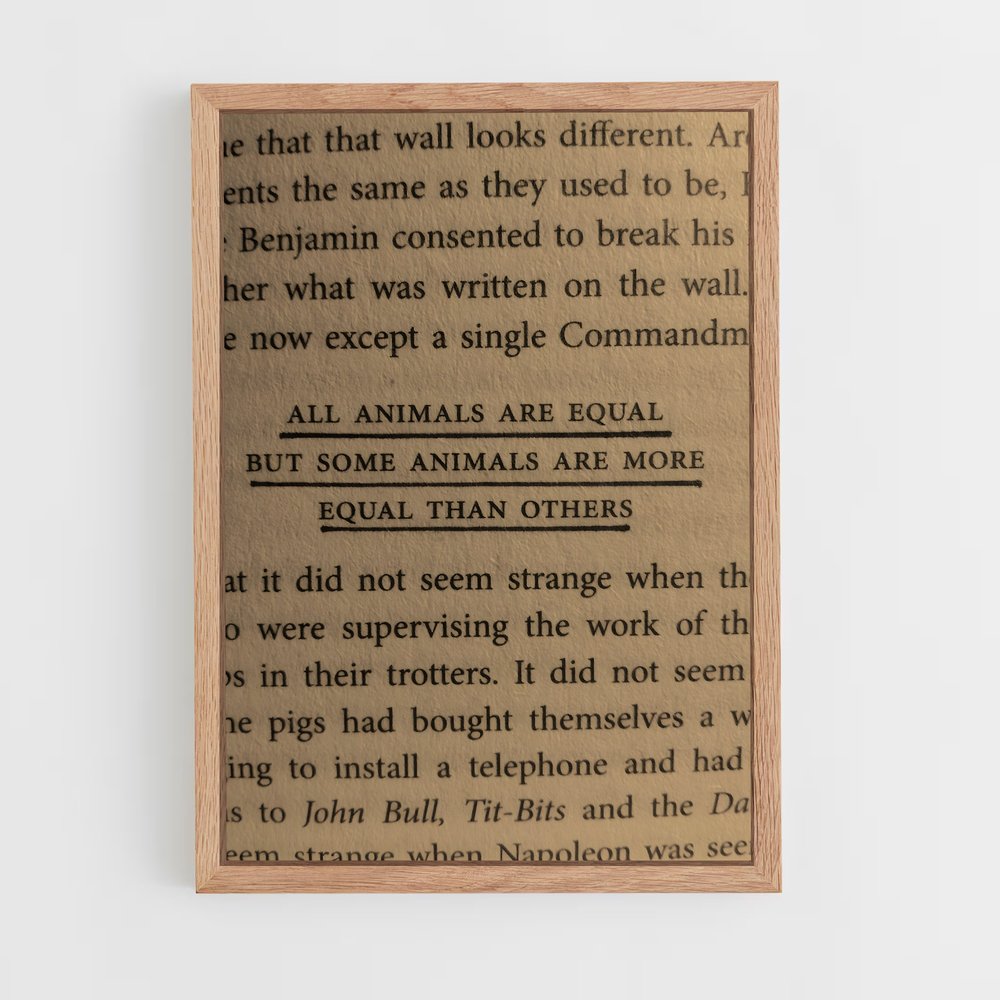 ap-george orwell-3 cadre Bois clair