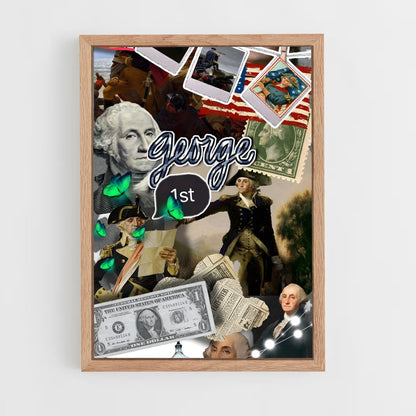 ap-george washington-10 cadre Bois clair