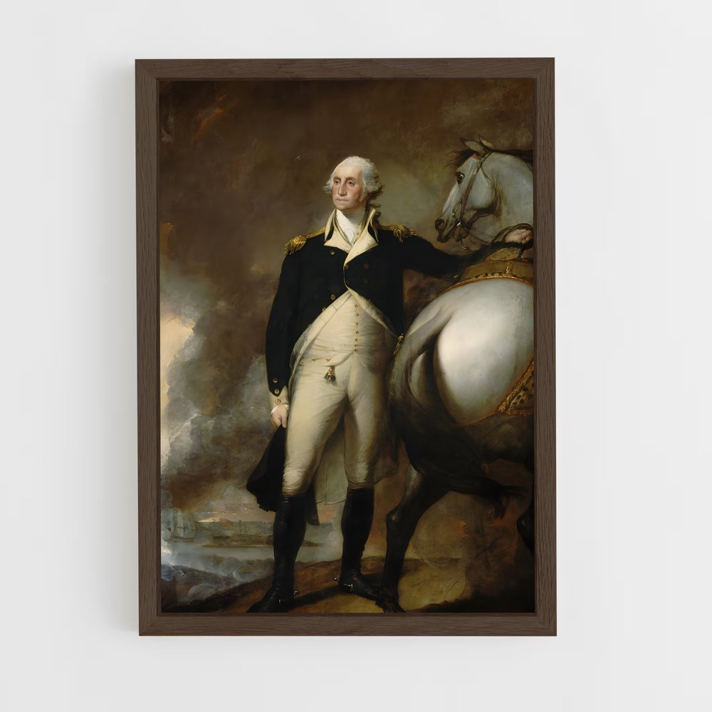 ap-george washington-3 cadre Bois foncé