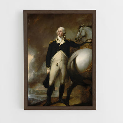 ap-george washington-3 cadre Bois foncé
