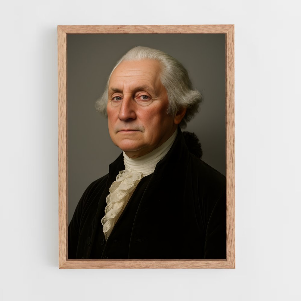 ap-george washington-4 cadre Bois clair