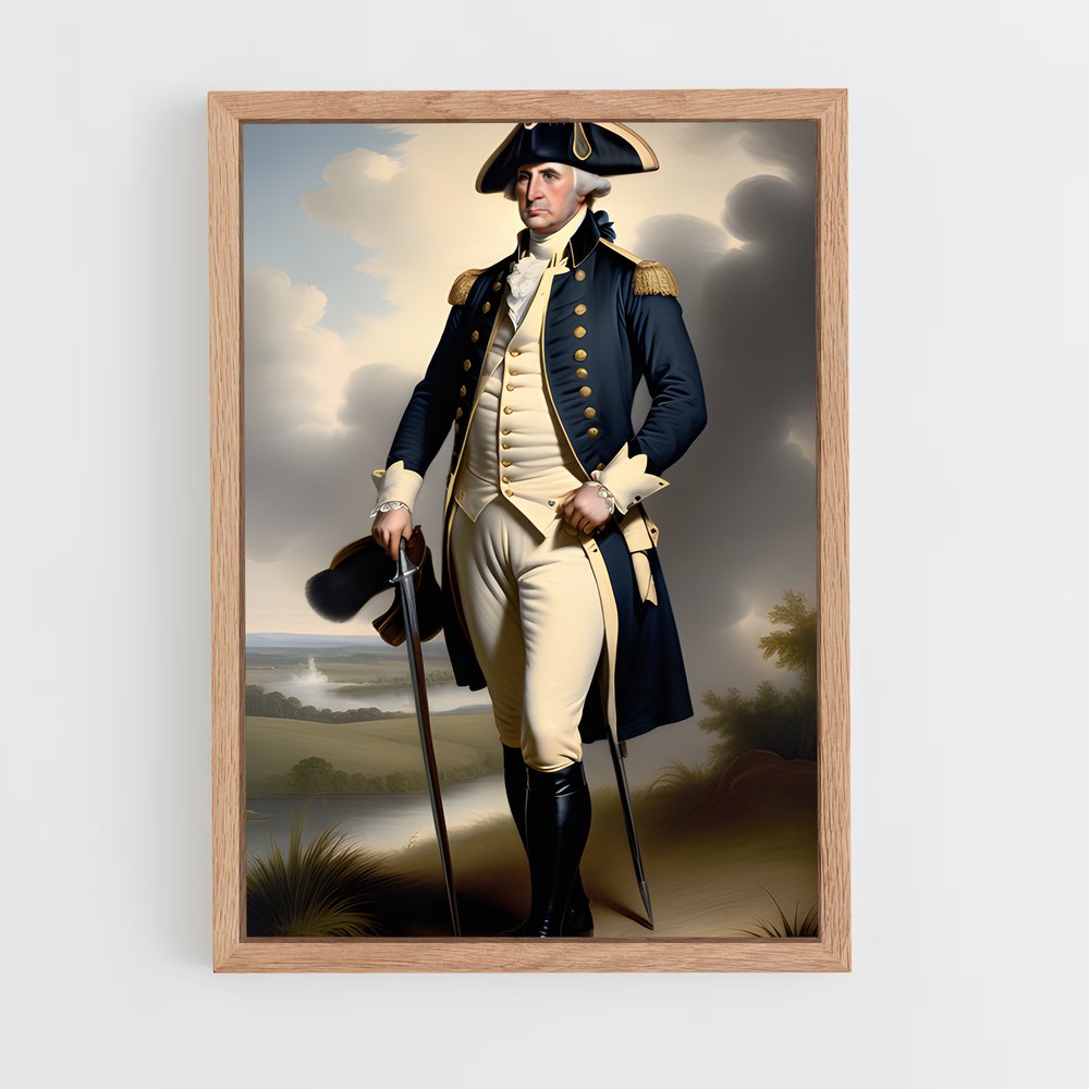 ap-george washington-6 cadre Bois clair