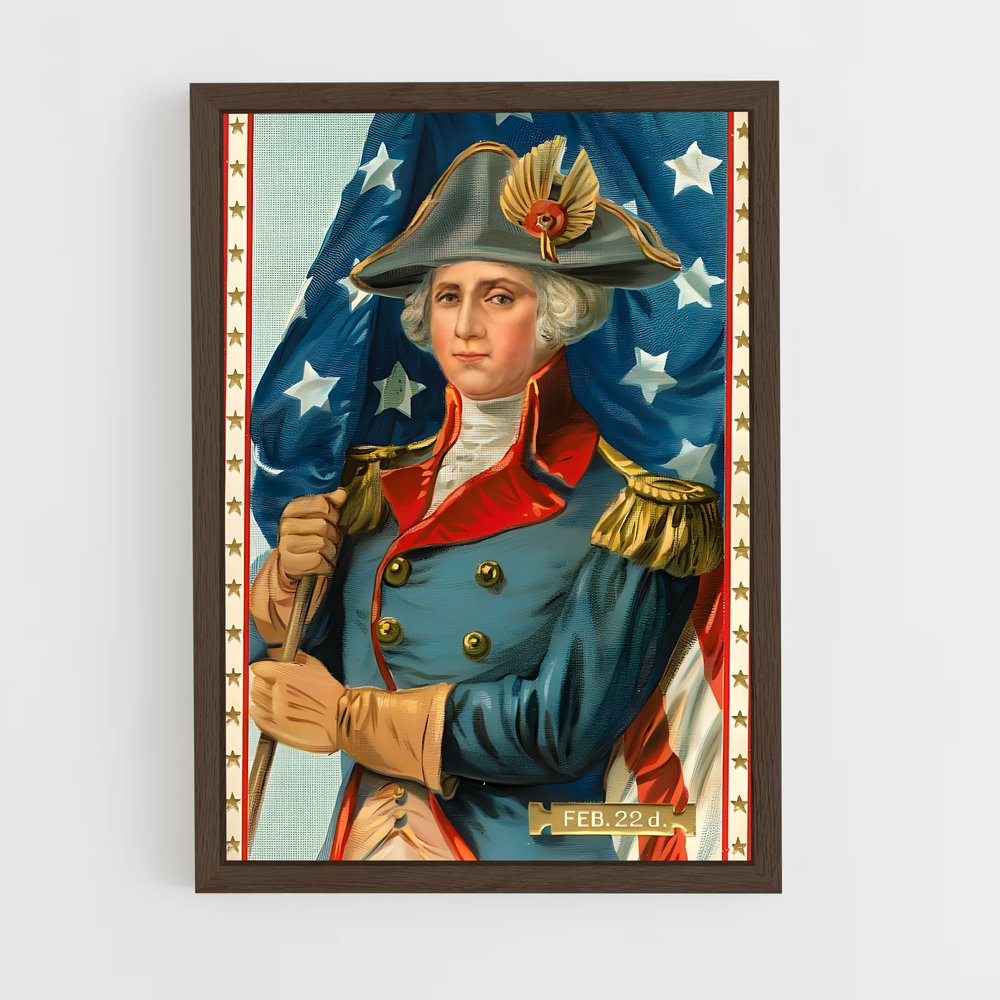 ap-george washington-7 cadre Bois foncé