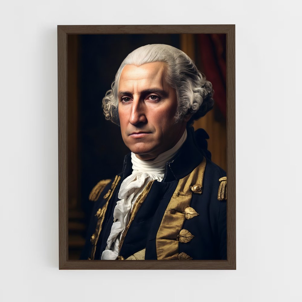 ap-george washington-8 cadre Bois foncé