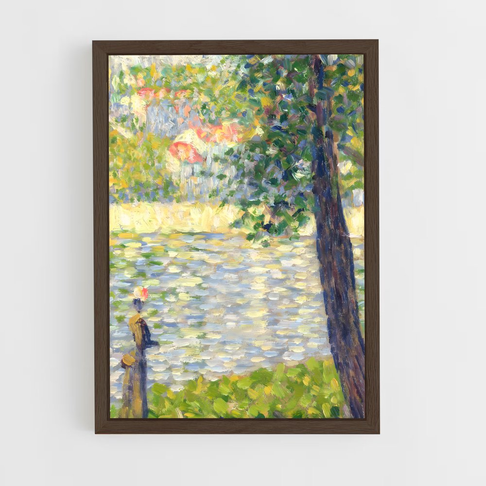 ap-georges seurat-2 cadre Bois foncé