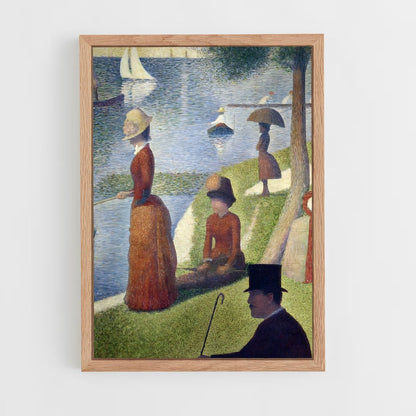ap-georges seurat-6 cadre Bois clair