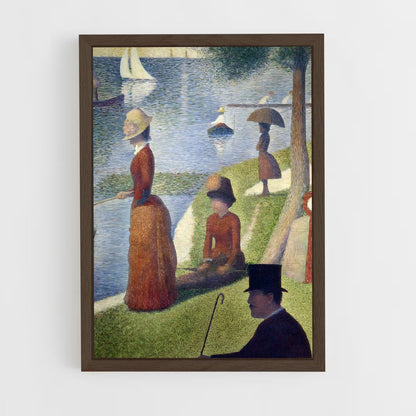 ap-georges seurat-6 cadre Bois foncé