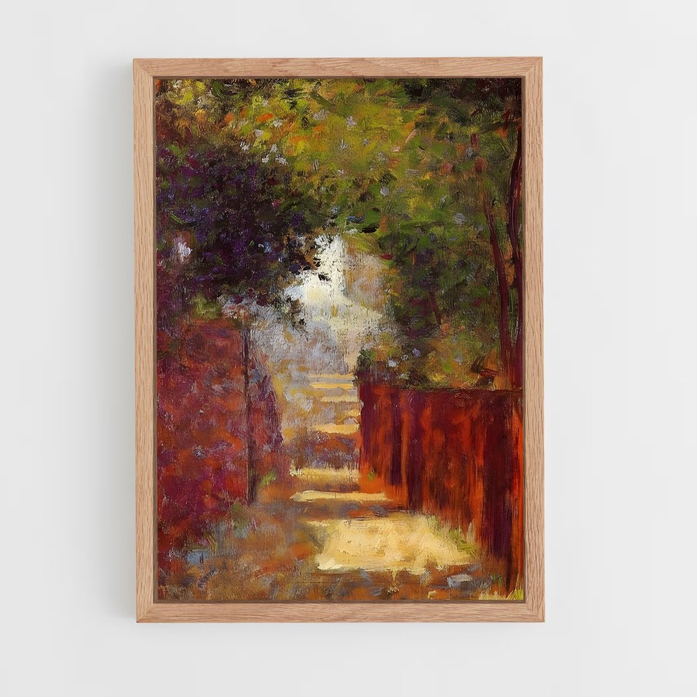 ap-georges seurat-7 cadre Bois clair