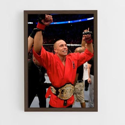 ap-georges st-pierre-6 cadre Bois foncé