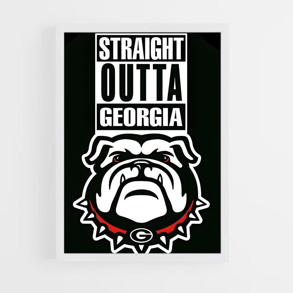 ap-georgia bulldogs-3 cadre Blanc