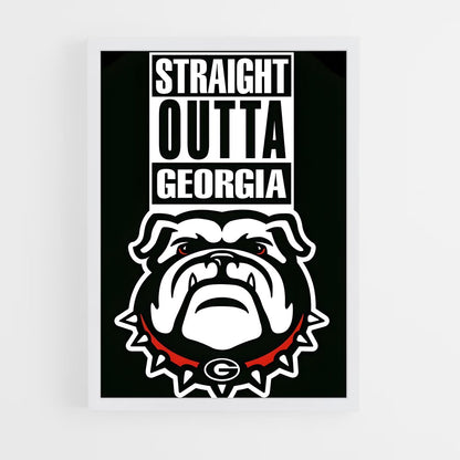 ap-georgia bulldogs-3 cadre Blanc