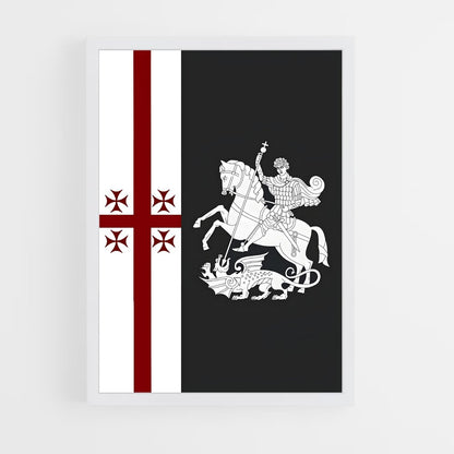ap-georgia flag-2 cadre Blanc
